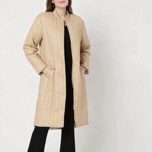 Vero Moda Beige Quilted Puffer Coat